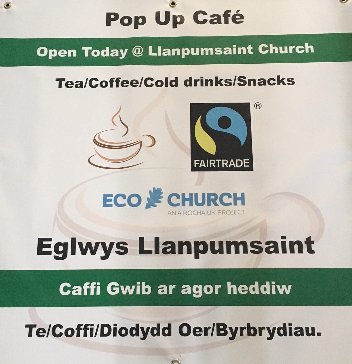 Featured image for “A pop-up cafe, revamping the village phone box, and more from silver-awarded Llanpumsaint Church, Carmarthen”